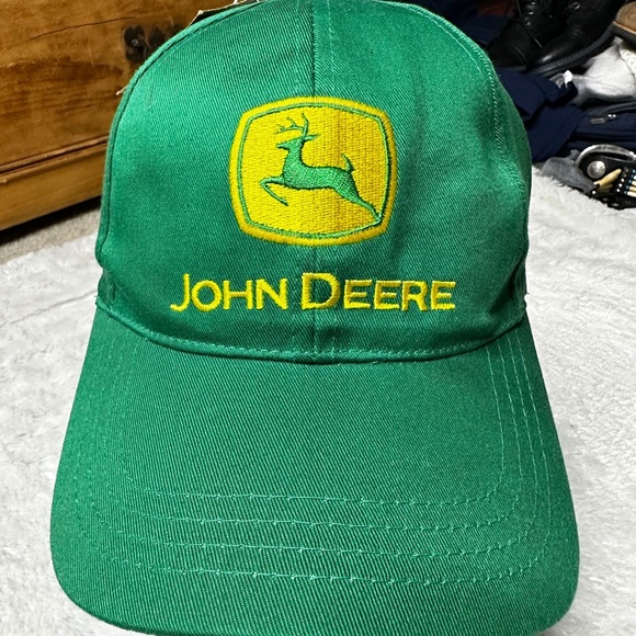 NWT John Deere Embroidered SnapBack Trucker Cap Hat Green Adult Unisex OS - Picture 2 of 11